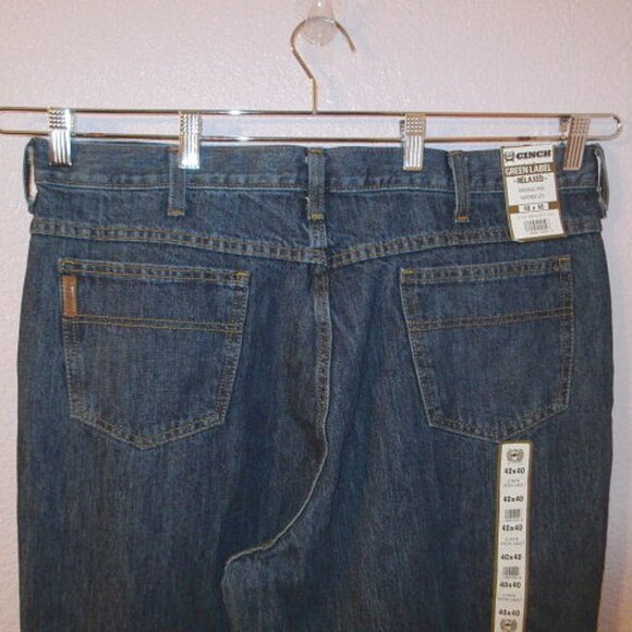 Cinch Western Denim Jeans Mens 40x40 Green Label Relaxed Fit MB90530002 NWT - Picture 8 of 10